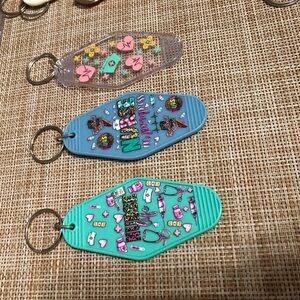 Colorful Keychain Set with Fun Designs